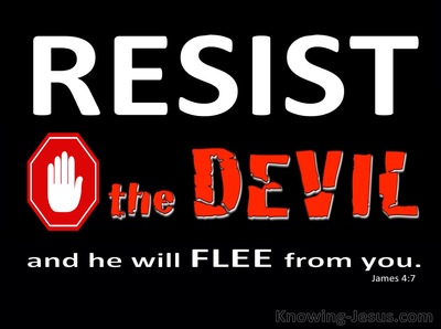 James 4:7 Submit To God And Resist The Devil (black)